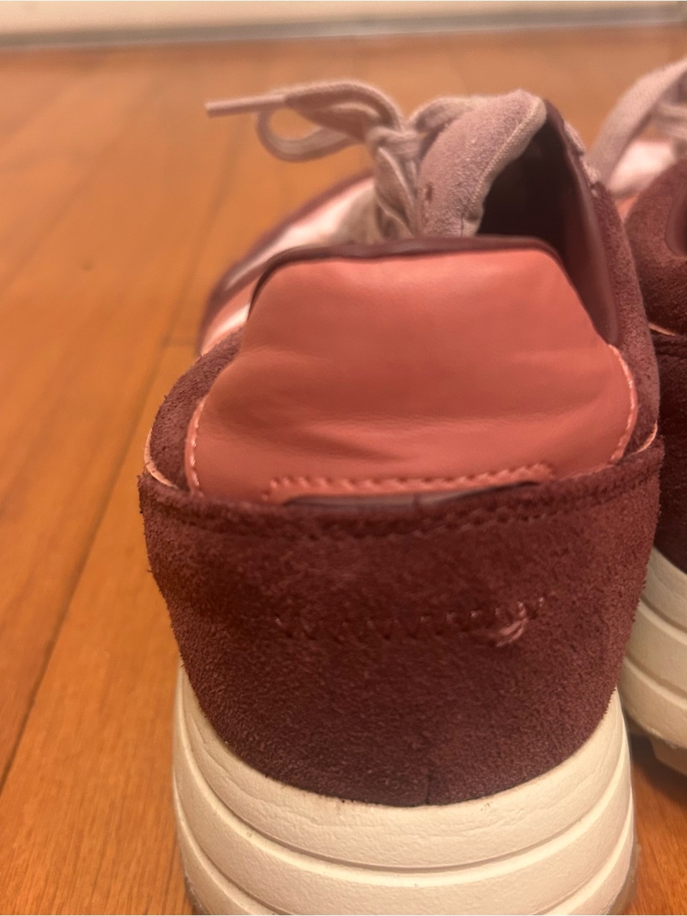 Gola Women's Retro Runner Sneaker in Plum & Dusty Pink - Picture 8 of 12